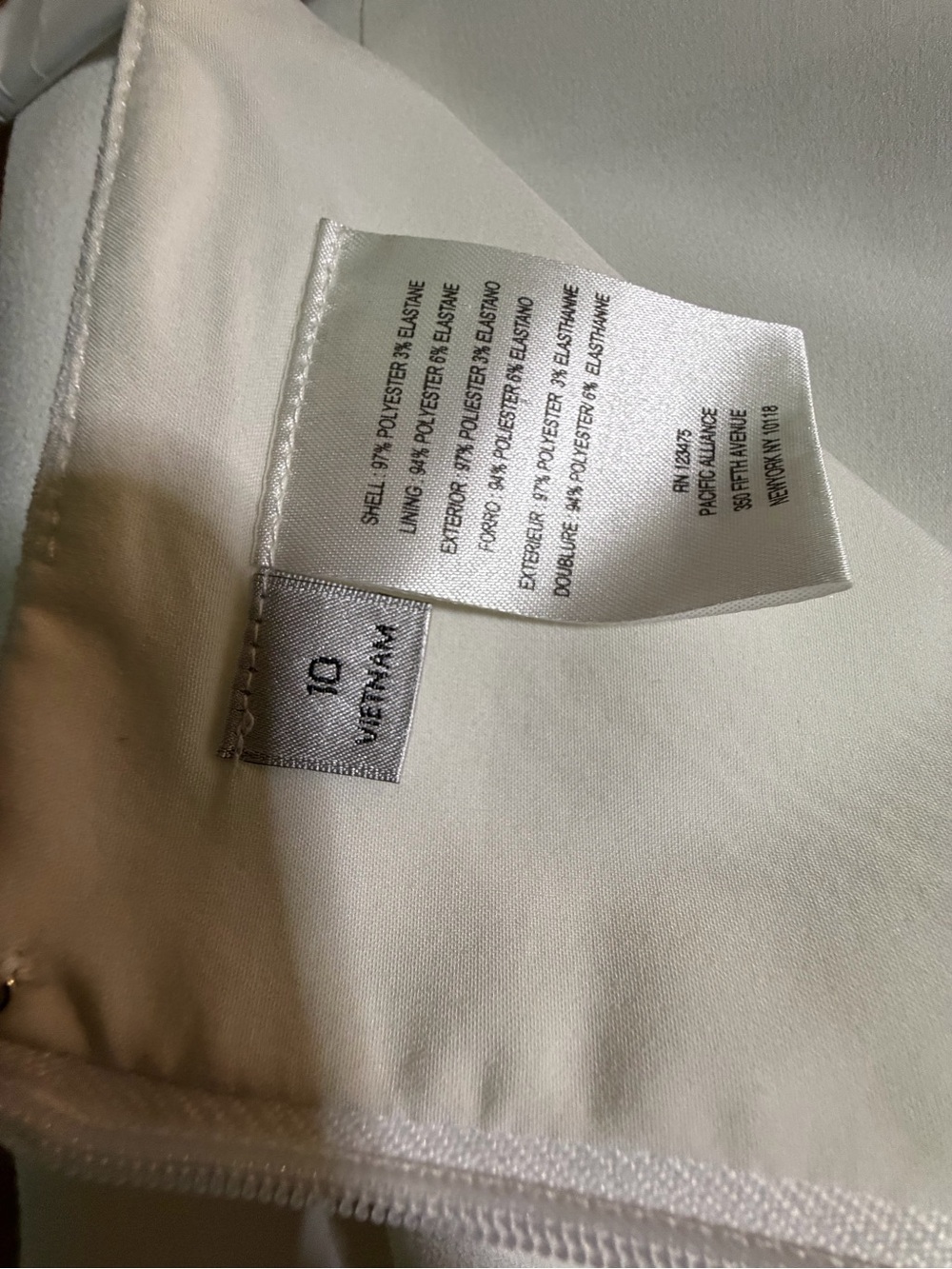 Tahari ASL Cream Two-Piece Blazer and Skirt Set size 10 - Picture 14 of 15